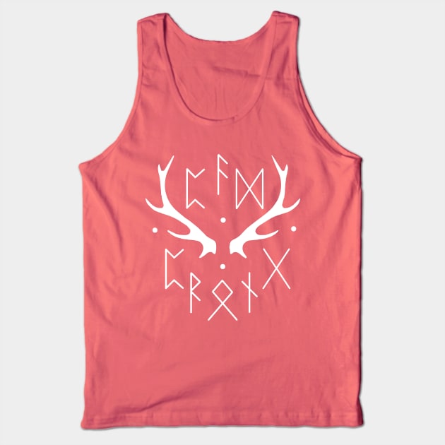 Pad&Prong Taxidermy "Runes" Logo (Reversed) Tank Top by DarkArtsnCrafts